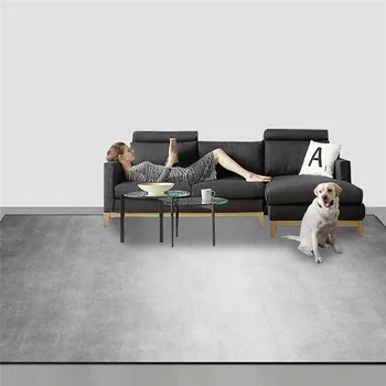 

Solid Color Rug Simple Modern Gradient Blue-Gray Yellow Green Carpet Living Room Bedroom Bed Blanket Bathroom Kitchen Floor Mat