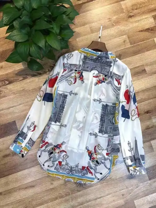AH12348, модные женские блузки и рубашки,, Подиумные, Роскошные, известный бренд, Европейский дизайн, вечерние, стильная женская одежда
