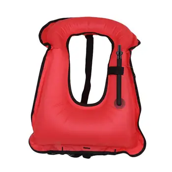 

Personal Flotation Device Inflatable Lifejacket Portable Bright Color Snorkeling Vest Random Color