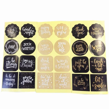 

80pcs/lot English Greetings Blessing Best Wishes Gloss Seal Label Sticker DIY Diary Decoration Sticker vintage slogan