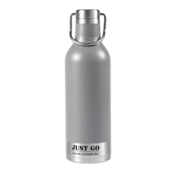 

Large Capacity 304 Stainless Steel Portable Bottle Straight Cup for Women Men Lovers Sport Gift-Grey
