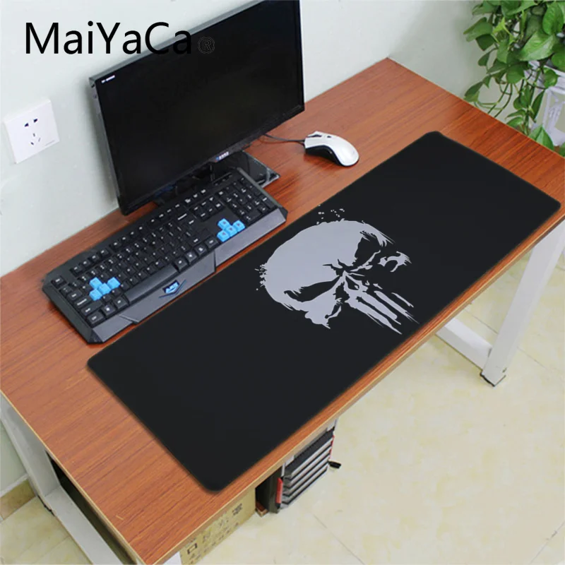 Игровой коврик для мыши Maiyaca с логотипом черепа игровой клавиатура ноутбук