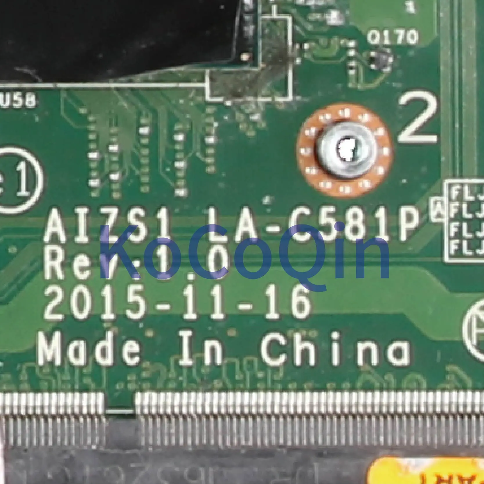 buy  KoCoQin Laptop motherboard For LENOVO Thinkpad YOGA 260 SR2EY I5-6200U Mainboard AIZS1 LA-C581P 01A