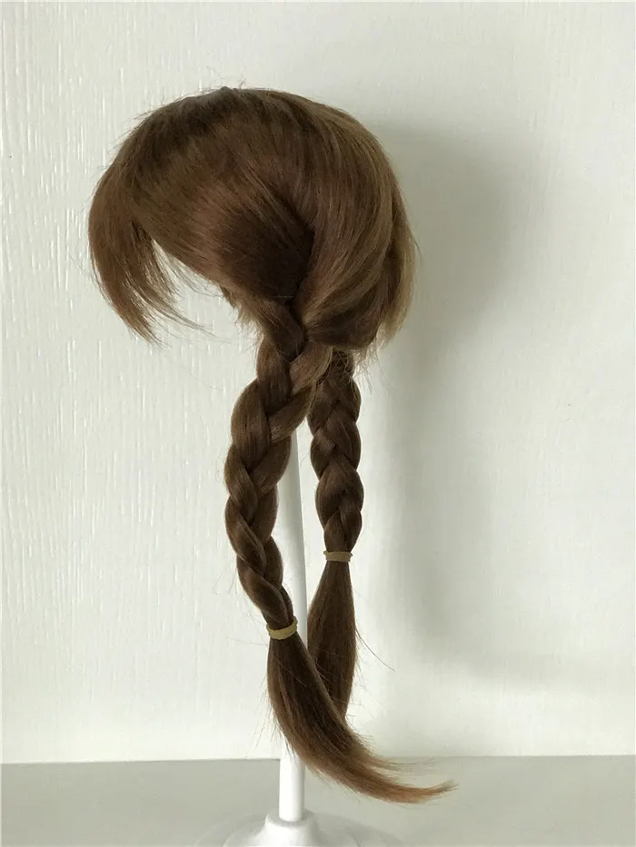 peruca de cabelo para bonecas cabelo longo de trançado de silicone