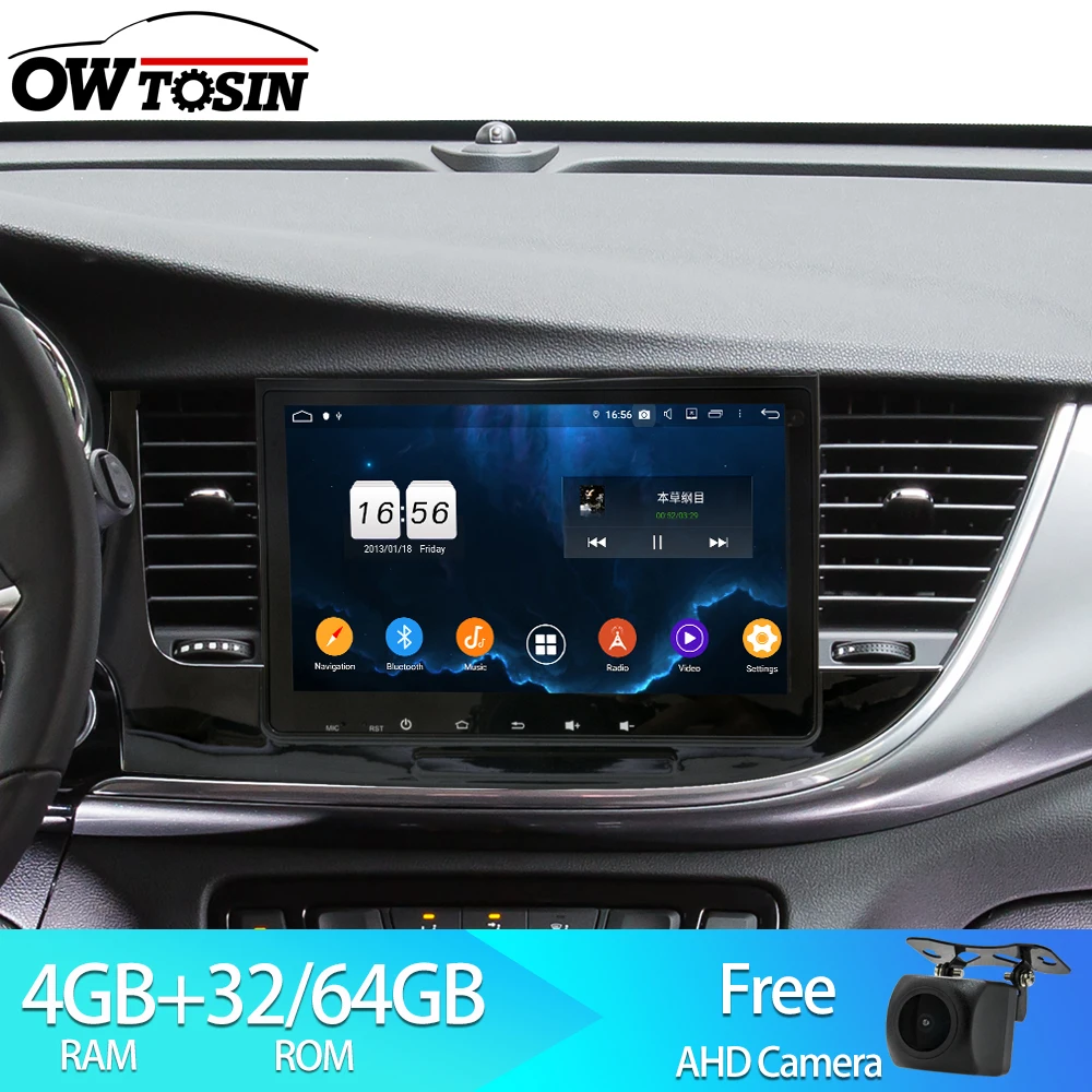 

Owtosin Car Radio Multimedia Video Player Navigation GPS Android 9.0 For Opel MOKKA X (Left) 2016 2017 2018 2019 Car 4GB RAM