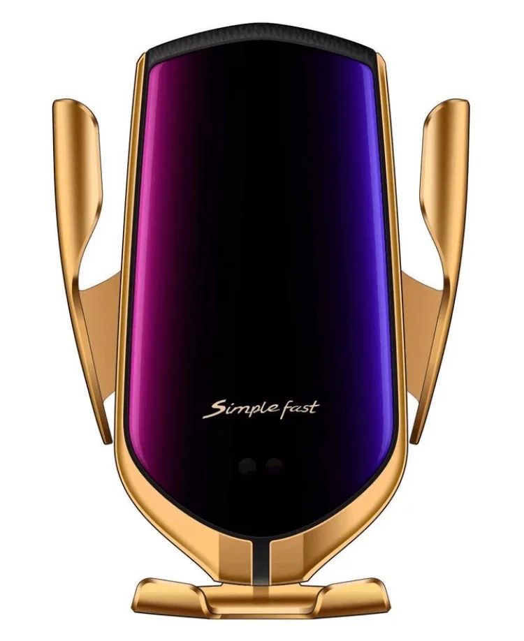 

R1 Car Wireless Charger 10W Automatic Clamping Phone Holder Car Position Air Vent Qi Wireless Charger Holder for iPhone Samsung