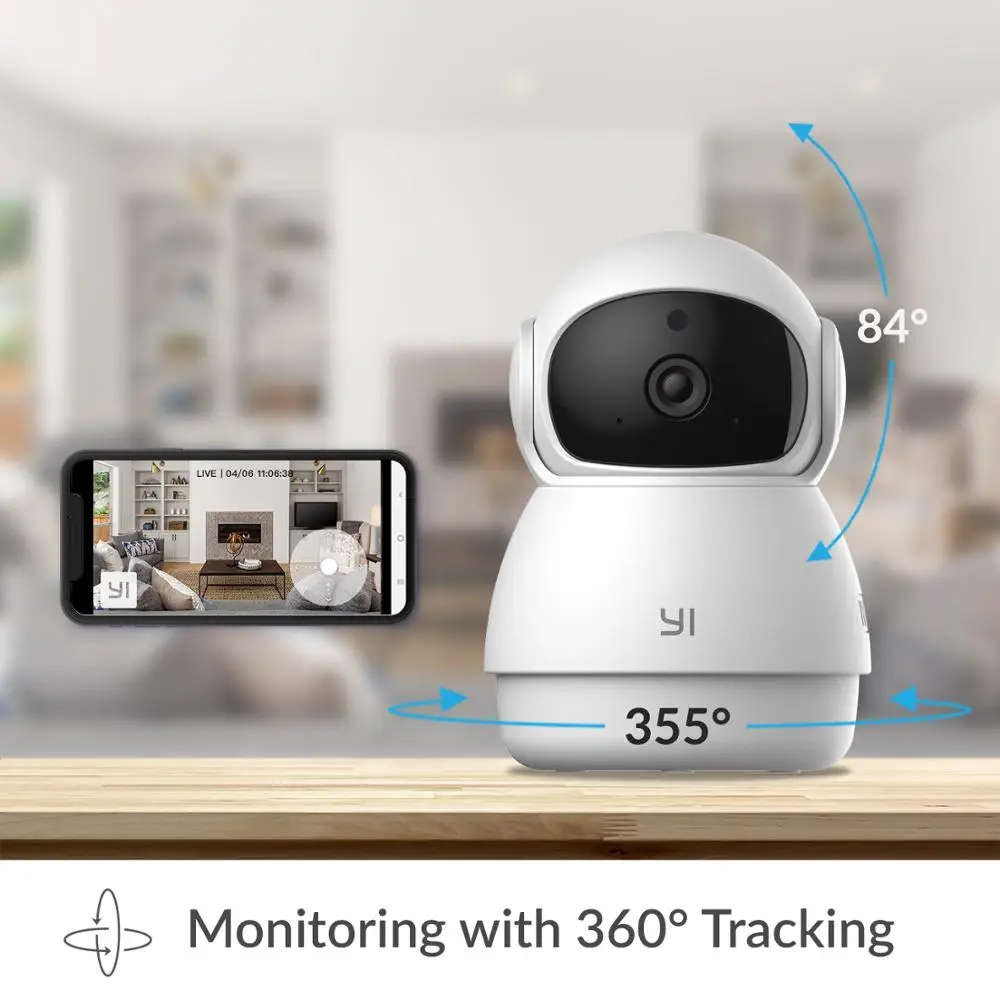 YI Dome Guard Camera 1080p Indoor AI-Powered Ip Camera Smart Security Home Video Surveillance System Human & Motion Detection