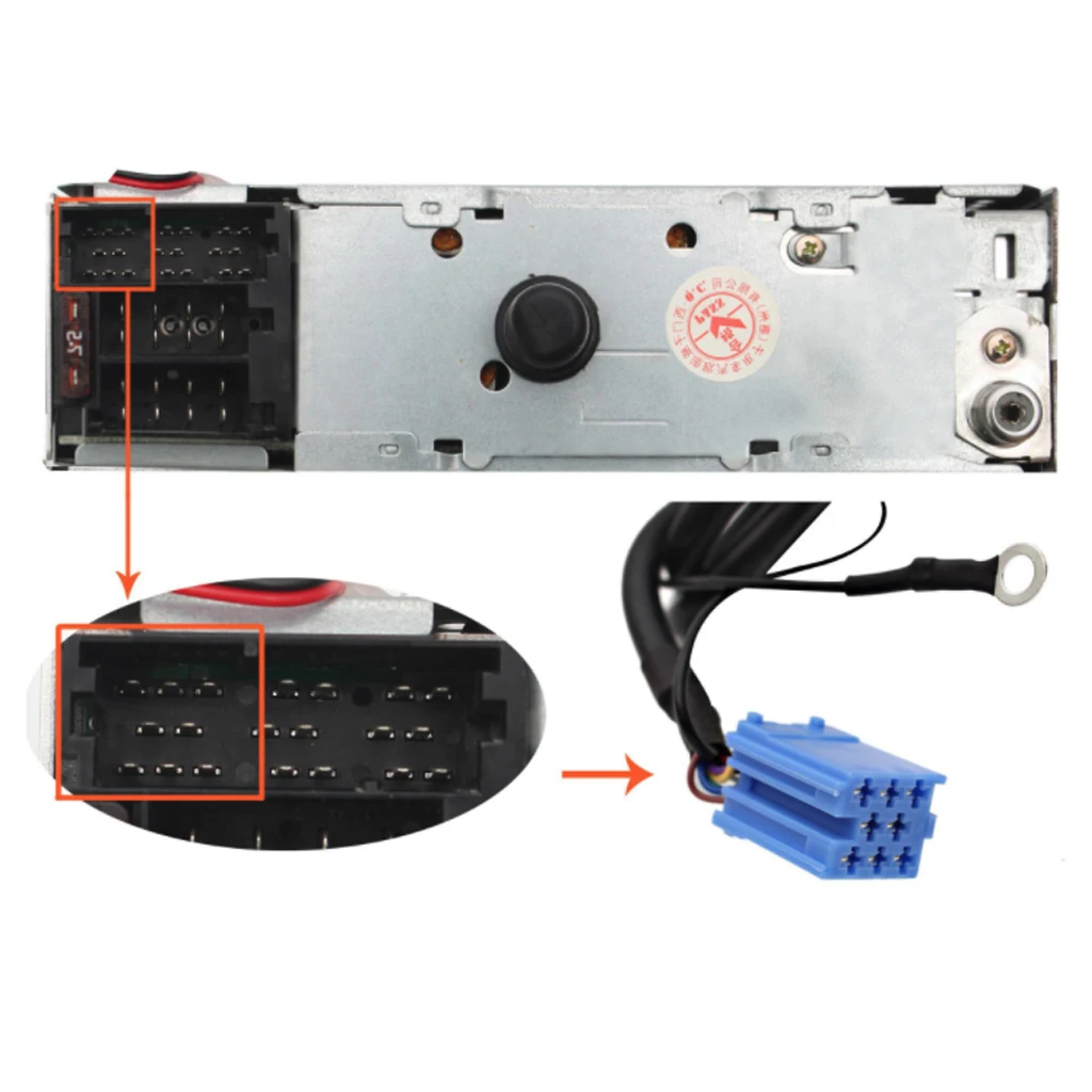 Car Audio AUX Adapter MP3 3.5mm USB Interface CD Changer for Volkswagen Skoda Golf Passat Spuerb Octavia 8pin QX010