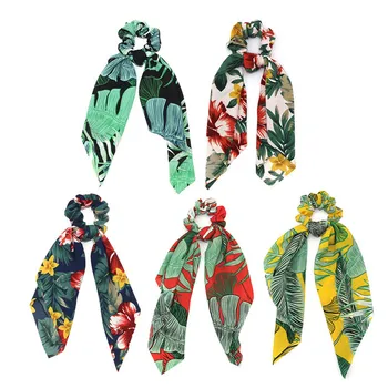 

Bohemian Bow Hairband Print Girl Hair Scarf Elastic Hair Bands For Women Scarf Hair Rope Scrunchies Girls Accessories Gift