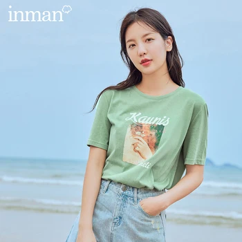

INMAN 2020 Summer New Arrival Daisy Vintage Casual All-match Short Sleeve T-shirt