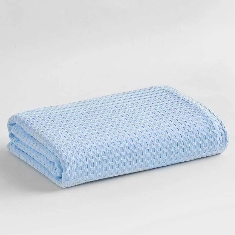 Qeen/King size вафельное одеяло для дивана покрывало соты кондиционер Полотенце покрывало для автомобиля офисное одеяло
