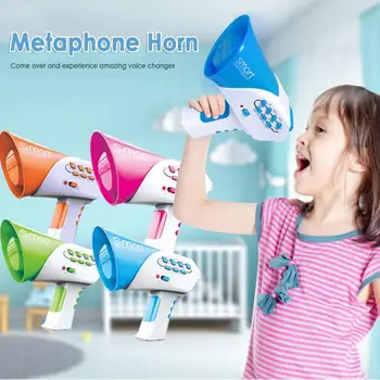 

Hot Mini Horn Funny Kids Loudspeaker Toy Voice Change Intercom Electronic Toys With 7 Different Voice Education For Children