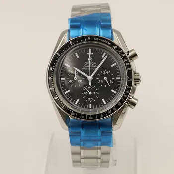 

Hot luxury watch OM AAA men 40mm stainless steel Quartz Speed Master tick speed have battery watches Master small dials work