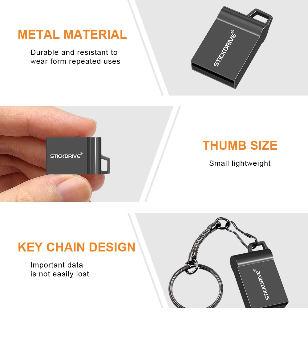 Usb флеш-накопитель 16 ГБ 32 ГБ 64 ГБ 128 ГБ USB 2,0 Водонепроницаемый металлический брелок для ключей карта pendrive Memory Stick usb-диск