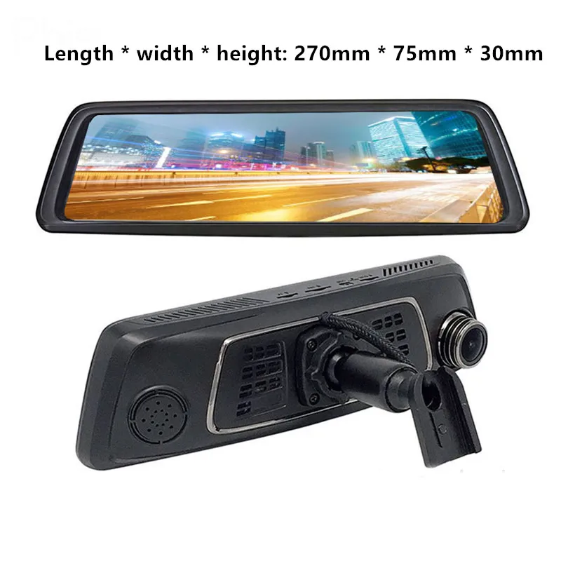 4G полный экран вождения рекордер зеркало заднего вида автомобиля dvr 1" HD 1080P gps навигатор двойной объектив рекордер авто камера регистратор DVRs