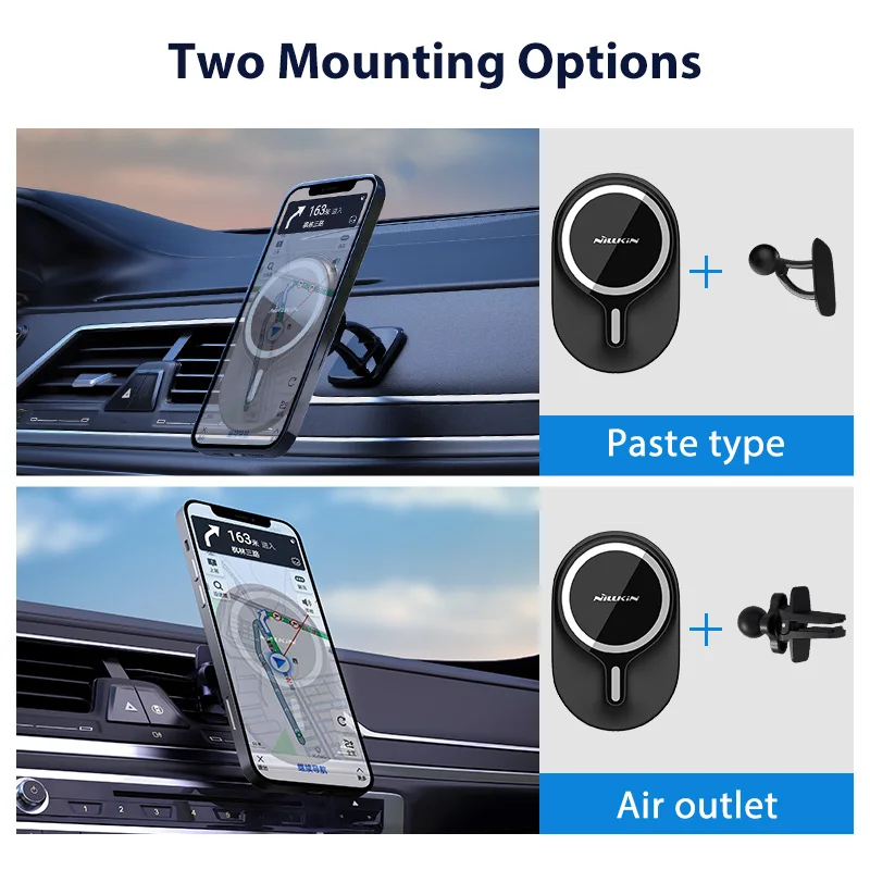 NILLKIN Car Phone Holder for iPhone 13 Pro Max Universal Magnetic Holder For iPhone 12 Pro Max Adjustable Air Vent Phone Stand