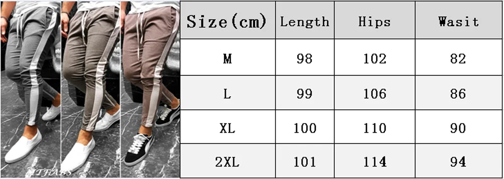 Autumn Winter Gym Hip Hop Mens Cargo Pants Trousers Plaid Tracksuit Bottoms Skinny Joggers Sweat Track Sweatpants