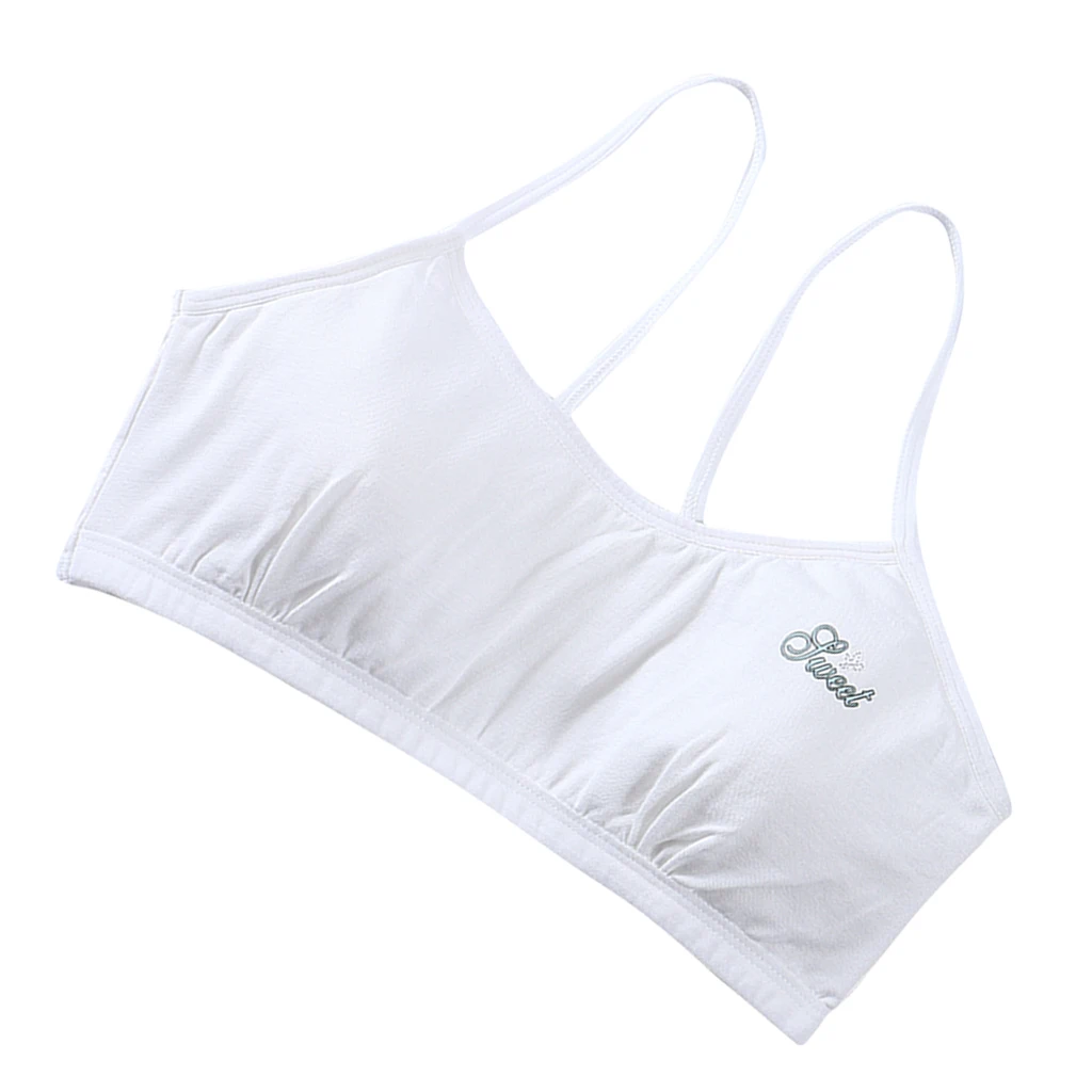 Young Girls Teen Girls Breathable Bra Wireless Stretchy Yoga Bras Training Bra for Activity Gym