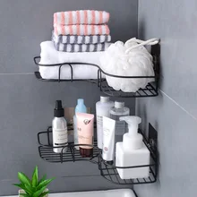 Weroom Bathroom Shelf Punch-Free Tripod Kitchen Accessories Bearing Capacity 8kg Storage Shelves Rack With Suction Cup Organizer