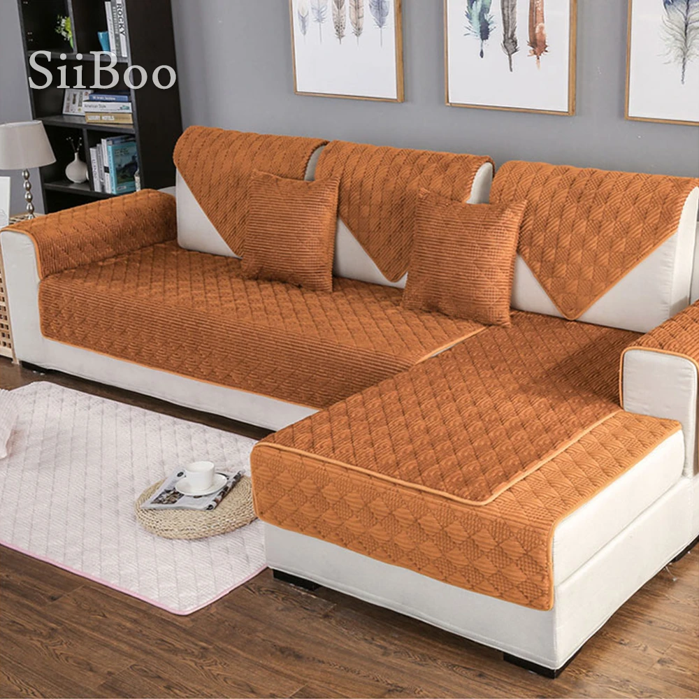 us $14.96 45% off|kaffee beige plaid stepp cord sofa abdeckung cama hussen  für wohnzimmer möbel abdeckungen schnitt couch abdeckungen sp4884|couch