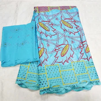 

Beaded lace trim Bazin Riche Fabric Embroidered High Quality Eyelet Bazin Riche Getzner With Soft Cotton fabric dress set BL-314