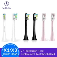 Soocas X3U X3 X5 têtes de brosse à dents pour Xiaomi Mijia X3U V1 tête de brosse à dents original Sonic têtes de brosse à dents de remplacement électrique(China)