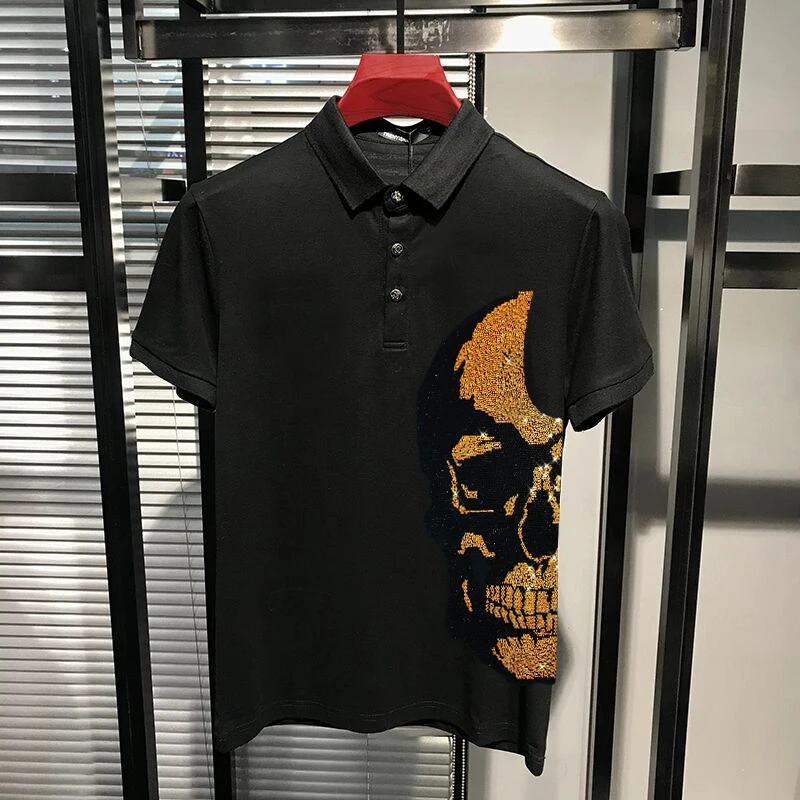 

Летняя универсальная модная толстовка с коротким рукавом, новинка, Мужская футболка, хлопковые дышащие поло, гольф, деловой стиль