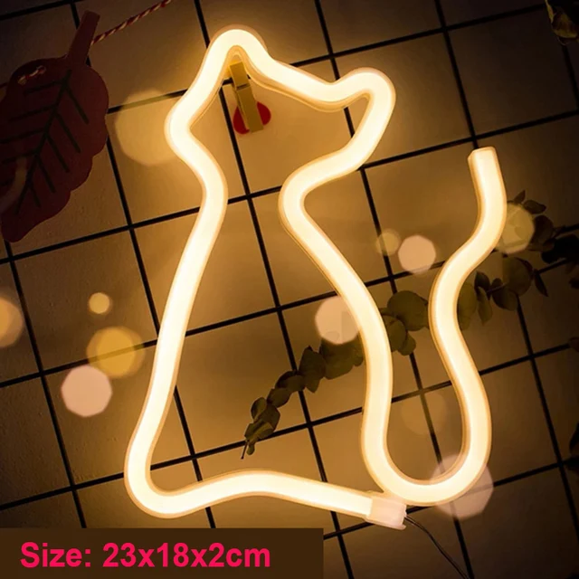 Cat Figure Neon Light decorative lamp3