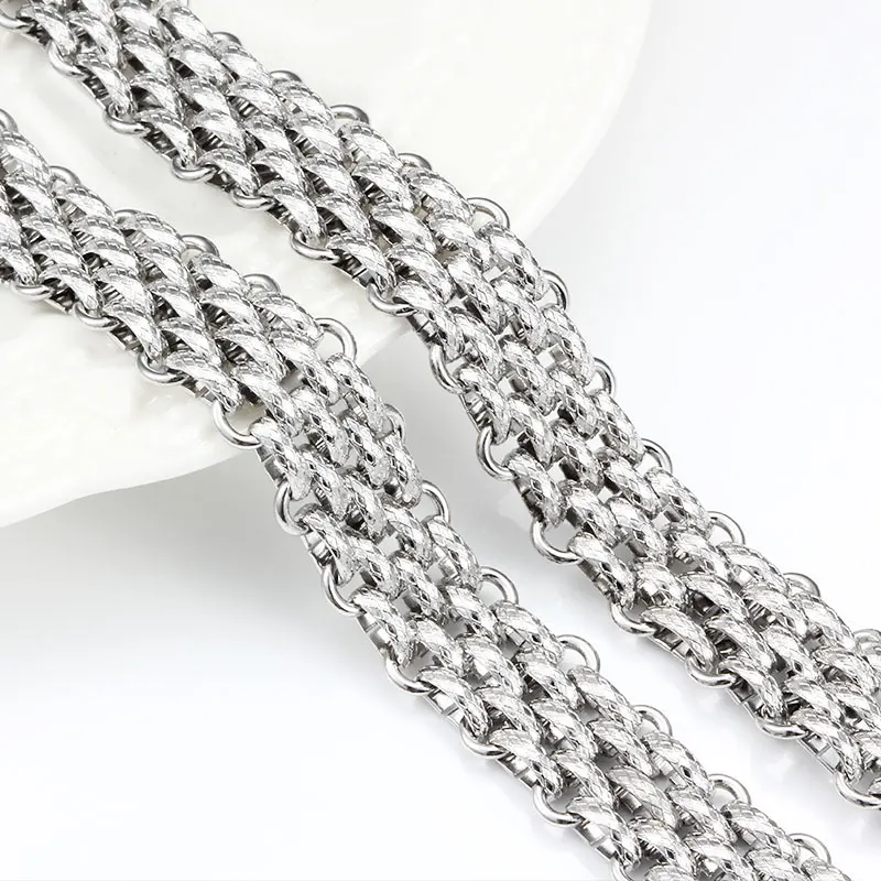 Big Stainless Steel Chain For Jewelry Making Heavy Chunky Necklace  Bracelets Bangle Punk DIY Charm Handmade Supplies Wholesale