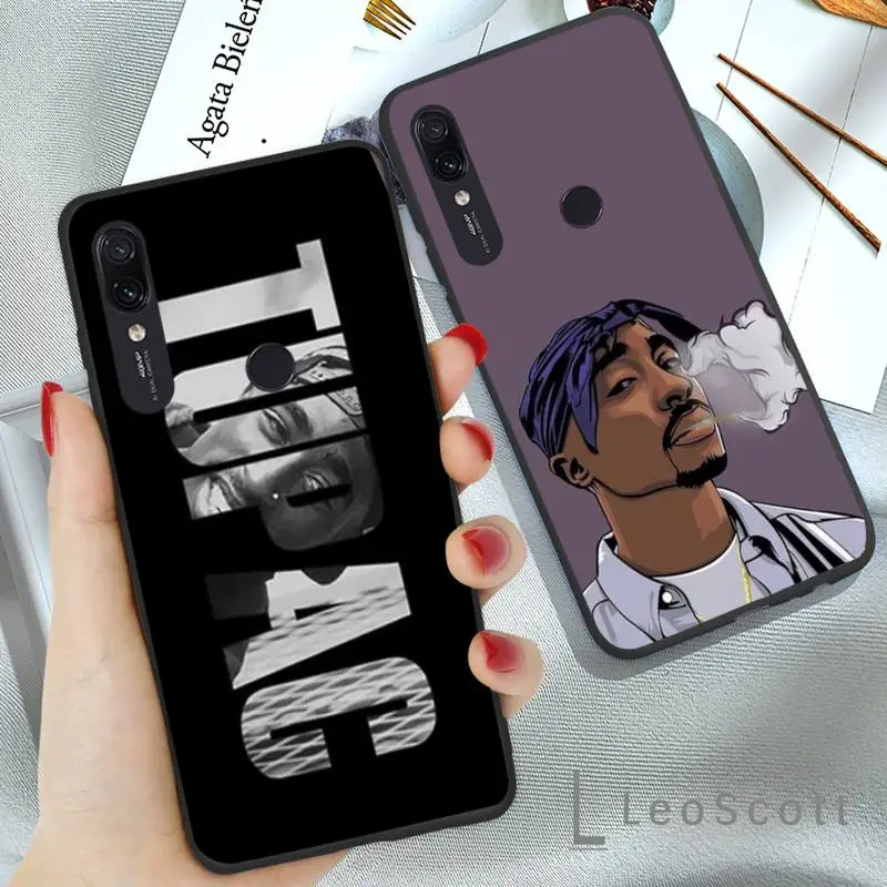 

2Pac Tupac Amaru Shakur Hard Phone Case For Xiaomi Redmi 7 9t a3Pro 9se k20 mi8 max3 lite 9 note 8 9s 10 pro