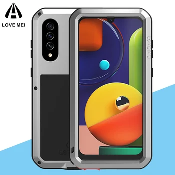

For Samsung Galaxy A50S Case LOVE MEI Shock Dirt Proof Water Resistant Metal Armor Cover Coque for Galaxy A50S Phone Case