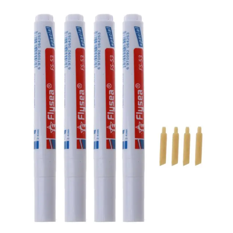 4Pcs Tile Grout Pen White Grout Renew Repair Marker with Replacement Nib Tip to Restore The Look of Tile Grout Lines Pen afbeelding