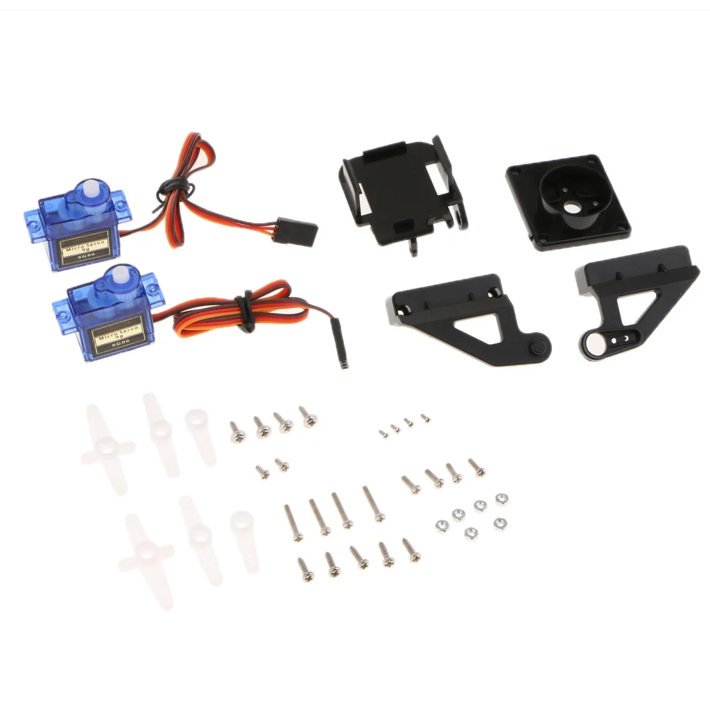 2x Servo Motor Camera Mount Two axis Platform For Airplane Boat