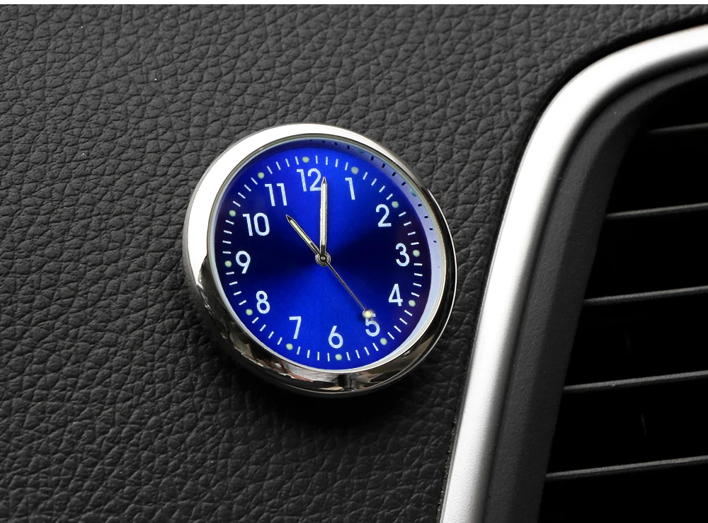 1 шт. мини-автомобильные часы с орнаментом, кварцевые аналоговые часы, авто стиль, инструмент для украшения интерьера, аксессуары