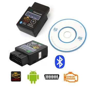 Bluetooth V2.1 OBD2 2020 ELM327 Авто диагностический инструмент проверка двигателя авто диагностический сканер ELM327 с CD Bluetooth V2.1 OBD2 2020 ELM327 Авто диагностический инструмент проверка двигателя авто диагностический сканер ELM327 с CD
