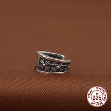 S925 Стерлинговое Серебро, мужские серьги-гвоздики, индивидуальная мода, ювелирное изделие, в стиле панк, крестообразное кольцо, форма, подарок для любимой