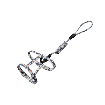 

Adjustable Pet Cat Harness Traction Rope Comfortable Flower Pattern Cotton Strap Pet Supplies For Home Outdoor Walking Supplies