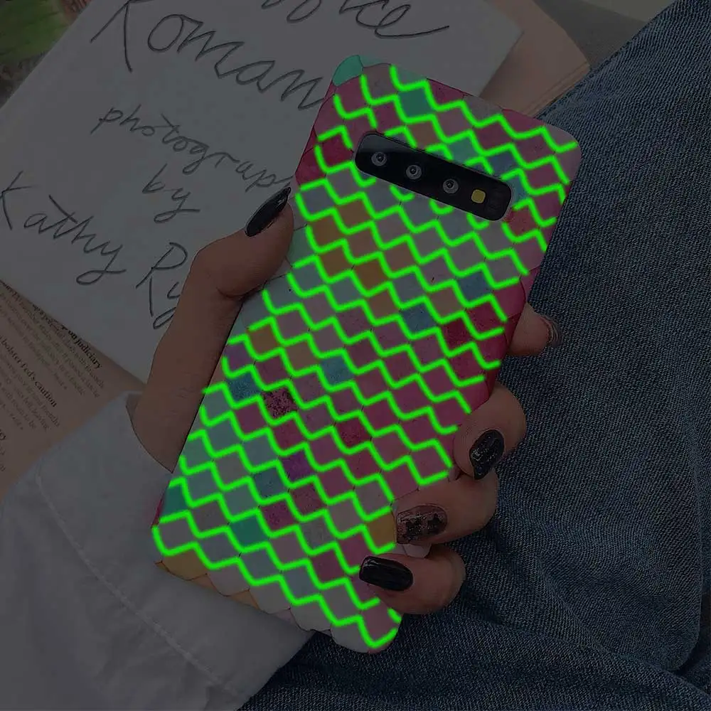 KISSCASE рыбьей чешуи светящийся чехол для samsung Galaxy Note 10 9 8 S10 плюс S10 S9 S8 S7 чехол для телефона для samsung A50 A70 A30 Fundas чехол на samsung galaxy a50 a30 a70 s8 s9
