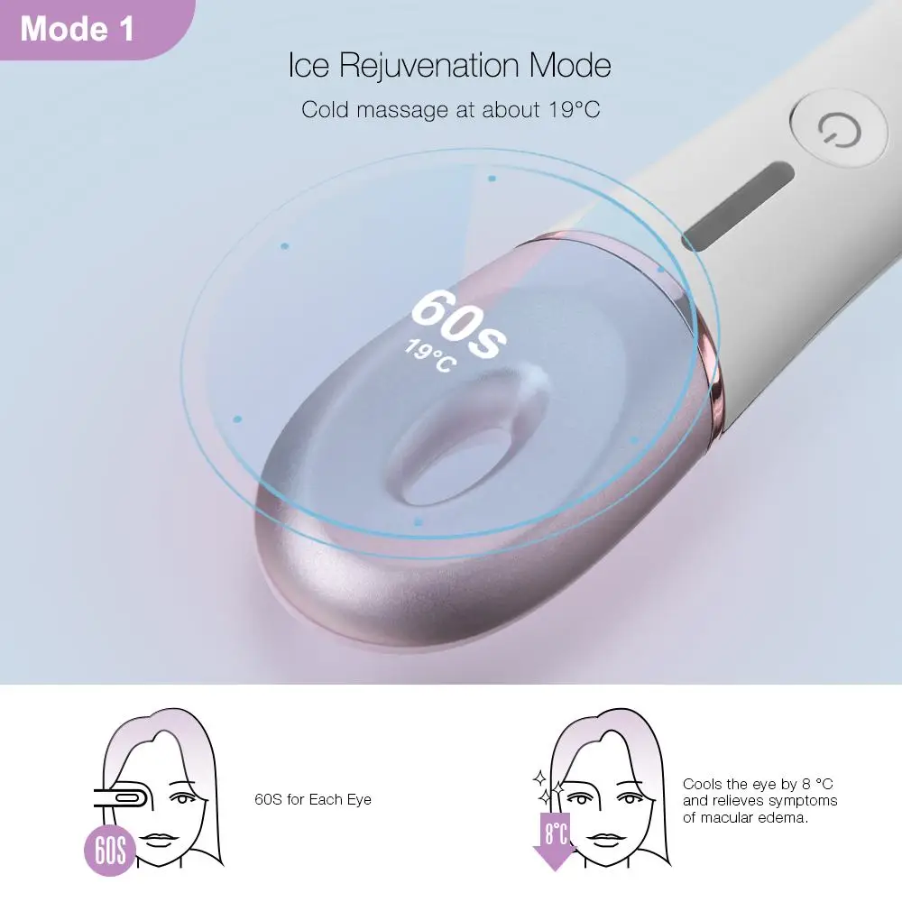 DIGOO DG-3380 горячая и холодная терапия Массажная палочка для глаз вибромассажер для глаз снимает мешки для глаз удаляет морщины темные круги Новинка