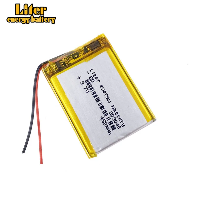 303040 033040 450mah 3.7v Liter energy battery Lithium Polymer Battery Mp3 Mp4 Mp5 X30