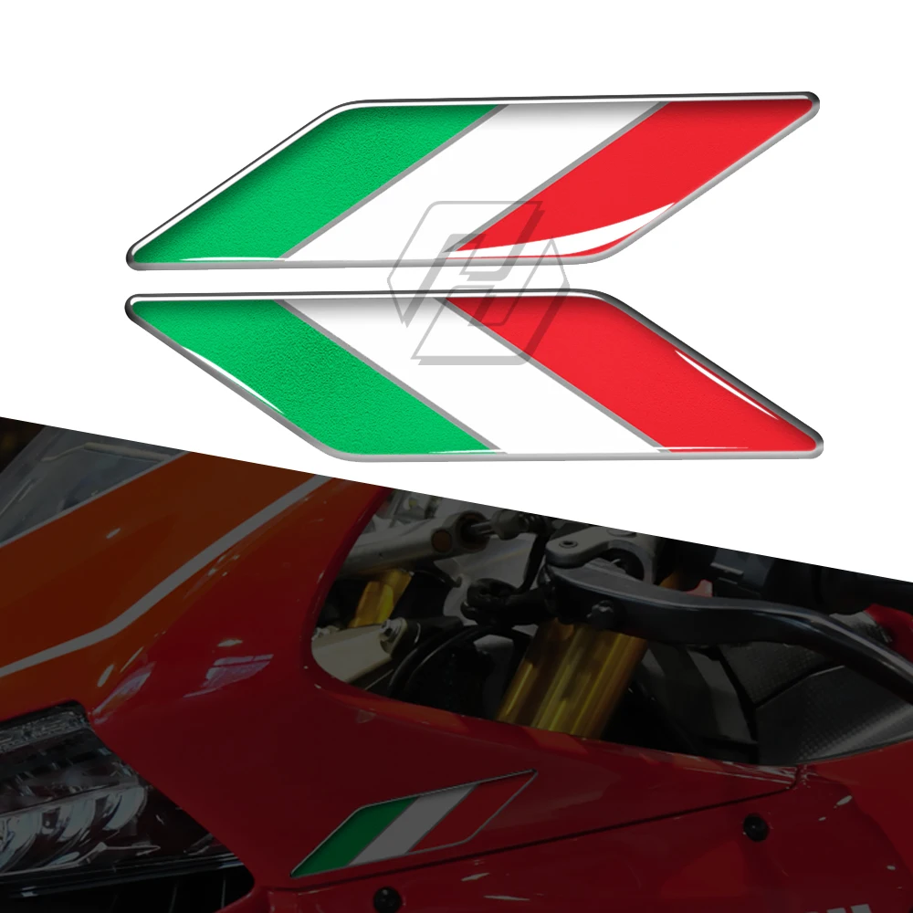 

3D Смола Наклейки на бак мотоцикла Италия крыло наклейки Italia наклейки чехол для Aprilia Ducati Yamaha Suzuki BMW MV Kawasaki