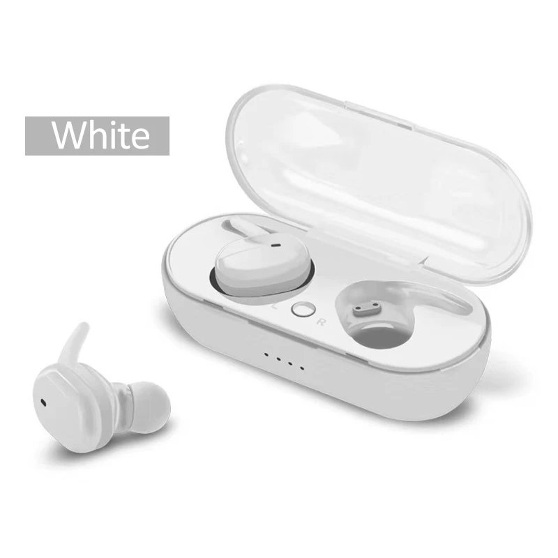 TWS4 Bluetooth 5,0 наушники стерео беспроводные Earbus HIFI Звук спортивные наушники Handsfree игровая гарнитура с микрофоном для телефона - Цвет: Белый