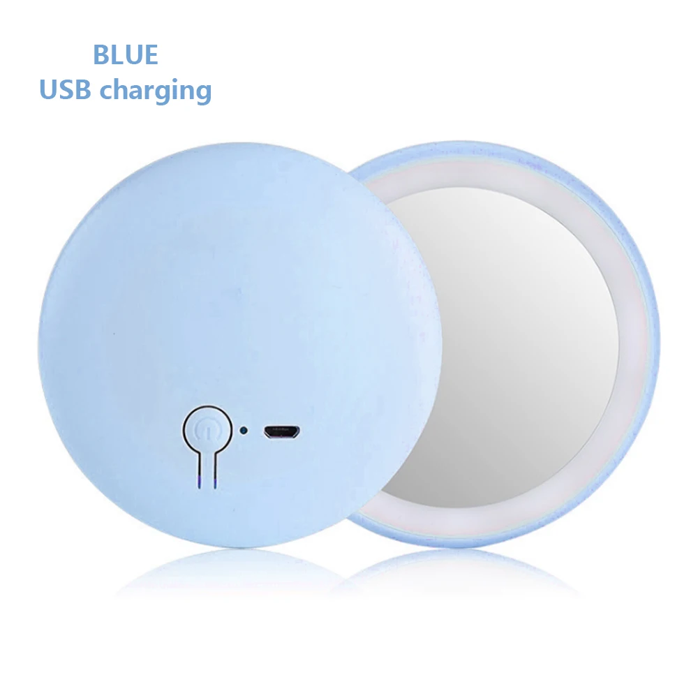 Blue USB Макияж MirrorLight Artifact Pro Lady светодиодный бисер фотография свет Красота Инструменты для фото заполняющий свет батарея и портативный мини USB - Цвет: Blue USB