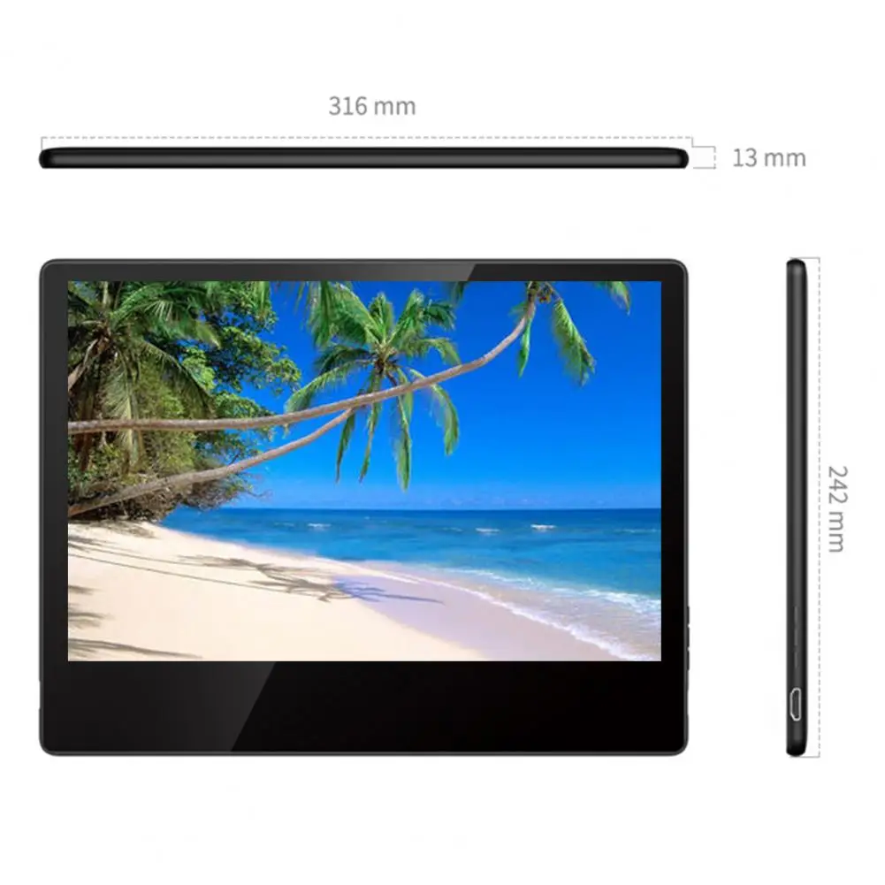 S3 ޴  1080P HD-HDMI ȣȯ/USB/DC  Ŀ ǻ  ʹ 13.3 ġ ӿ ÷ ȭ