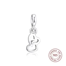 Серии Me 925 пробы серебро у меня любит Серьги Подвески бусины для изготовления ювелирных изделий подходит браслет в европейском стиле серебряный шарм kralen