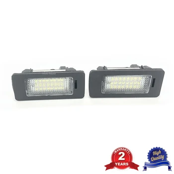 

Pair LED License Number Plate Light Lamp For BMW 3 5 Series Canbus E39 E60 E61 E90 E92 63267165646 63267193293