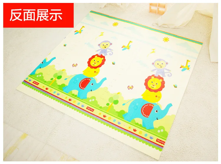 FISHER-PRICE новые продукты XPe складной коврик для ползающего ребенка коврик игрушка складной Поролоновый напольный коврик двухсторонний складной коврик