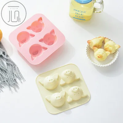 

Pig Shape Silicone Cake Mold Baking Tools Fondant Decorating Accessories Kinchen Gadgets Chotolate Sweetgo DIY Moon Foo Baby
