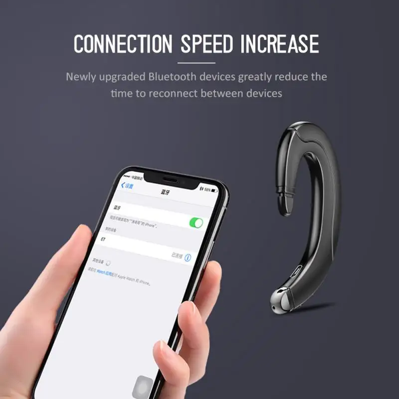 2020 NEW F88 Bone Conduction Bluetooth Headset Does Not Enter The Ear Driving Wireless Hanging Ear Mobile Phone Call Sport Sweat