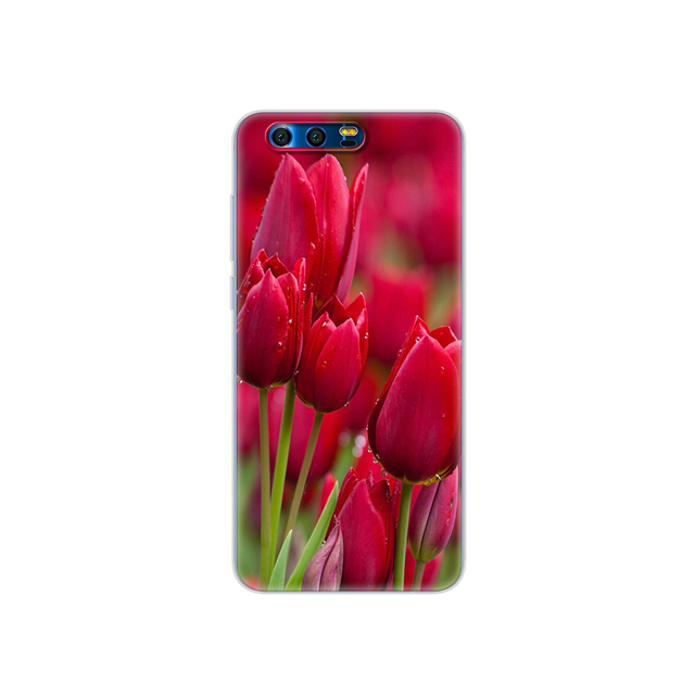 phone case for  honor 9 honor 9 lite soft tpu silicon back cover 360 full protective printing transparent coque